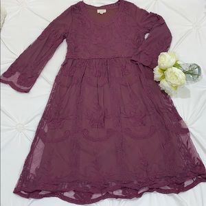 Purple Plum Lacy Dress